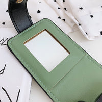L-package 1Pcs Lipstick Case with Mirror Fashion Lip Balm Holder Portable Multiple Lipstick Bag for Outside Travel Cosmetic Pouch Beauty Lipstick Tubes Organizer Gift for Girl Ladies Women
