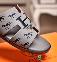 S-shoe H.e.r.m.e.s Spring Summer Style Women Shoes Large Size Line-styled Open Toe Block Sandals Women's Printing Sandals Beach Shoe Slippers Summer Soft Footwear Female Water Shoes Slides Outdoor Rubber Flat
