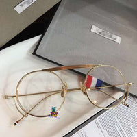 S-sunglasses New Unisex Sunglasses  Round Frame Gold master craftsmanship for Thom Browne TBS111