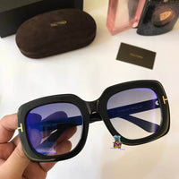 S-sunglasses Mens Sunglasses Mirrored Retro Large Oversized Square Designer Eyewear for T.O.M F.O.R.D TF0580