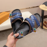 S-shoe Louis Vuitton Women Sandals Summer New Thick Heel Platform Sole Shoes Female Summer Flat Casual Shoes Fashion Sports Beach Women's Slippers Heels Women Platform Sandals Female Thick Bottom Shoes Wedge with Open Toe