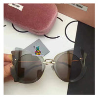 S-sunglasses MIU MIU Frameless Overlapping piece Gradient Fashion sunglasses for SMU02S