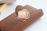 A-accessories GUCCI  NO.400586 19-6-3cm Women Wallet Leather Bifold Long Ladies Card Holder Organizer Ladies Clutch