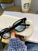 S-sunglasses G monster Korean Women Style Anti-Radiation Square Black Acetate Frame For Cato Wellington Style Eyeglasses Transparent Light The Circular Stud Embellishments Sunlight Blocking Retro unisex Computer Glasses Anti-Blue lens Eyewear