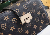 L-package Women's Canvas Designer PU Waist Purse Belt Bag Fashion Personality Messenger Chest Bag