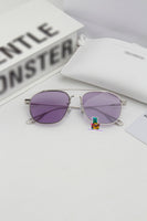 S-sunglasses Gentle Monster WOOGIE Women Retro Metal Frame Mirrored Sunglasses Oversized Cat Eye Glasses eyewear