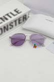 S-sunglasses Gentle Monster WOOGIE Women Retro Metal Frame Mirrored Sunglasses Oversized Cat Eye Glasses eyewear