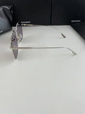 S-sunglasses Men's UV-Proof Strong Light Sunglasses For Diane Classic Silver Square Frame 99.9% UV Protected Brown Lenses for Driving Eye Glasses Reflective Lenses Big Face