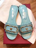 S-shoe S.a.l.v.a.t..o.r.e F.e.r.r.a.g.a.m.o Women's Wide Width Slide Sandals Slip On Flat Cross Strap Casual Summer Shoes