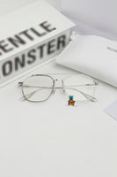 S-sunglasses Gentle Monster WOOGIE Women Retro Metal Frame Mirrored Sunglasses Oversized Cat Eye Glasses eyewear