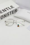 S-sunglasses Gentle Monster WOOGIE Women Retro Metal Frame Mirrored Sunglasses Oversized Cat Eye Glasses eyewear