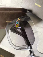 S-sunglasses Mens Sunglasses Mirrored Retro Large Oversized Square Designer Eyewear for T.O.M F.O.R.D TF0580