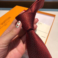 A-accessories Louis Vuitton Men's Cotton Solid Stripe Skinny Tie Slim Necktie For Wedding Party