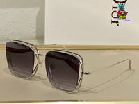 S-sunglasses Dior Anti-blue Light Men Computer Eyeglasses Double Frame For stellaire3 Fashion Square Metal Glasses For Stellaire3 Frame Classic Women Myopia Optics Eye Glasses Retro Eyeglass Big Square Flat Mirror Female