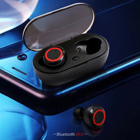 E-electronic A2 TWS Wireless Earphones Bluetooth 5.0 HiFi Stereo Sport Waterproof Gamer Button Control Earphones With Mic And Charging Box Sport Earphone Headphones Earbuds