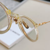 S-sunglasses 2021 Gentle Glasses For Jojo With White Round Case in Metal Frame with Anti Radiation and Anti Reflective for Women/Anti Radiation/Blue Light/Replaceable Optical Lens/Metal Hinge/High Quality Hinge/High quality/Eye glasses on sale