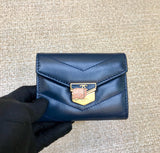 A-accessories NO.81223 11-9cm Women's Short Leather Card Holder Purse Zipper Buckle Elegant Clutch Wallet