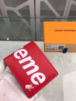 A-accessories Supreme NO.M60332 11.5-9cm Wallets for Women Women Small Wallet Lady Short Wallet Bifold Leather Multi-purpose Wallet with ID Window