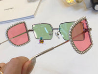S-sunglasses JINNNN X PERCY LAU BAMBI SUNGLASS FEATURING A METALLIC BRIDGE AND NYLON LENSE
