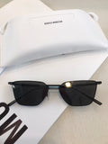 S-sunglasses New GM Rounded Metal Frame Unisex Stylish Square Eyeglasses Glasses Clear Lens Women Men Eyewear FOR KARMA