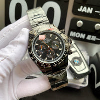 W-watch R.o.l.e.x Cosmograph Daytona Men's shock Quartz Watch with Stainless-Steel Strap Silver Size 41mm thickness 12mm
