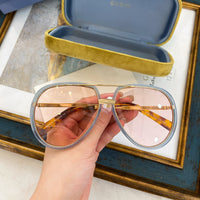 S-sunglasses gucci Pilot Metal Classic Sunglasses For GG0904S Frame Sunglasses Men Metal Driving Luxury Shades UV400 Pilot Sunglasses Polarized Sun glasses Men And Women Mirror  Lens Anti-glare Driving Eyewear