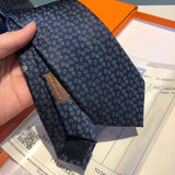A-accessories Hermès Gingham Plaid Ties for Mens Polka Pin Dots Smooth Formal Patterned Suit Neckties