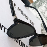 S-sunglasses 2021 Gentle New Round Frame Sunglasses For Slo With White Round Case Women Retro Glasses Female Cat Eye Women Sunglasses Female Retro Glasses