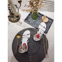 S-shoe R.e.n.e C.a.o.v.i.l.l.a Womens Chunky Block Low Mid Heel Lace Up Strappy Sandal Faux Suede Shoes