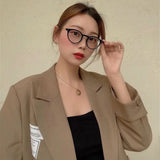 S-sunglasses 2021 Gentle Glasses For Jojo With White Round Case in Metal Frame with Anti Radiation and Anti Reflective for Women/Anti Radiation/Blue Light/Replaceable Optical Lens/Metal Hinge/High Quality Hinge/High quality/Eye glasses on sale