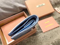 A-accessories MIU MIU NO.LT.5MV204 8-11cm Women Wallets Small Bifold Leather Pocket Wallet Ladies Mini Short Purse