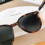 S-sunglasses 2021 Gentle New Round Frame Sunglasses For Slo With White Round Case Women Retro Glasses Female Cat Eye Women Sunglasses Female Retro Glasses