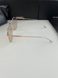 S-sunglasses Men's UV-Proof Strong Light Sunglasses For Diane Classic Silver Square Frame 99.9% UV Protected Brown Lenses for Driving Eye Glasses Reflective Lenses Big Face