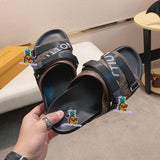 S-shoe Louis Vuitton Women Sandals Summer New Thick Heel Platform Sole Shoes Female Summer Flat Casual Shoes Fashion Sports Beach Women's Slippers Heels Women Platform Sandals Female Thick Bottom Shoes Wedge with Open Toe