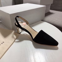 S-shoe R.E.J.I.N.A P.Y.O Women Casual Cusp Toe High Heeled Pumps Ankle Strap Shoes