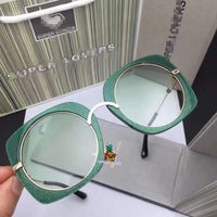 S-sunglasses s.u.p.e.r.l.o.v.e.r.s Round Sunglasses for Women, UV400 Protection, Light Weight, Pouch included for SL039