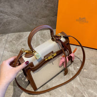 M-Handbag Hermès 28-23cm Womens Soft Leather Purses and Handbags Crossbody Bags Multifunctional Shoulder Bag Satchels for Women