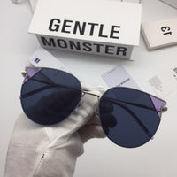 S-sunglasses New Gentle Monster man or Women eyeware UV400 Retro Flatba Sunglasses Classic Small Round Metal Frame For MIMICHIC