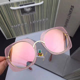 S-sunglasses s.u.p.e.r.l.o.v.e.r.s Round Sunglasses for Women, UV400 Protection, Light Weight, Pouch included for SL039