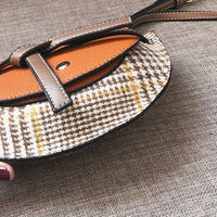 L-package 18-13-5cm Women Crossbody Satchel Bag Small Saddle Purse and Tote Shoulder Handbags