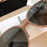 S-sunglasses 2021 Gentle New Round Frame Sunglasses For Slo With White Round Case Women Retro Glasses Female Cat Eye Women Sunglasses Female Retro Glasses