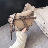 L-package 18-13-5cm Women Crossbody Satchel Bag Small Saddle Purse and Tote Shoulder Handbags