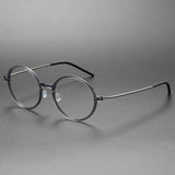 Fashion Denmark Titanium No Screw Korea Glasses 6523 Frames Optical Ultra-light Business Round Prescription Diopter Eyeglasses
