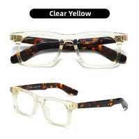 Jacques NN-037 Retro Vintage High Quality Men Women Glasses Frame  Rectangular Acetate myopia  prescription glasses