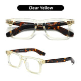 Jacques NN-037 Retro Vintage High Quality Men Women Glasses Frame  Rectangular Acetate myopia  prescription glasses