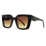 Fashion Square Gradient Lens Sunglasses Female 2023 Retro Luxury Designer Oversized Sunglasses Female