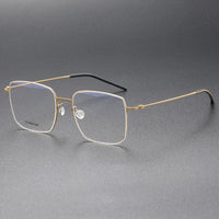 Handmade High Quality 5511 Denmark Titanium No Screw Korea Glasses Frames Optical Ultra-light Business Square Men Glasses Frame