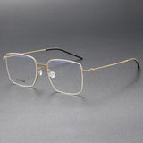 Handmade High Quality 5511 Denmark Titanium No Screw Korea Glasses Frames Optical Ultra-light Business Square Men Glasses Frame