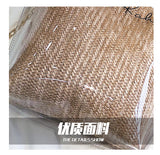 L-package Women PVC Transparent Handbag Tote Bamboo Handles Summer Beach Bag Bucket Shoulder Bag Crossbody Bag Cosmetic Shoulder Handbag