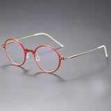 Glasses Men 6508 Denmark Titanium No Screw Korea Glasses Frames Optical Ultra-light Business Prescription glasses